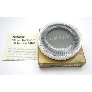 Nikon Polarizing Screw in Mount 52mm Filter Lens (Minor Issue)